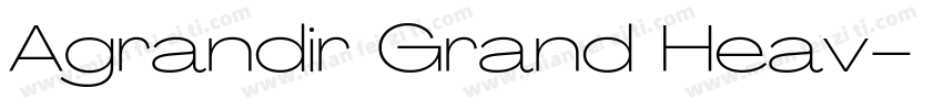 Agrandir Grand Heav字体转换